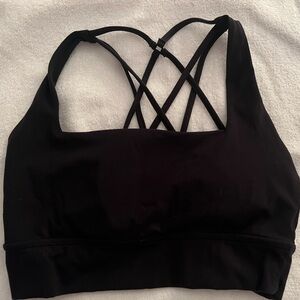 BuffBunny Black Strappy Sports Bra